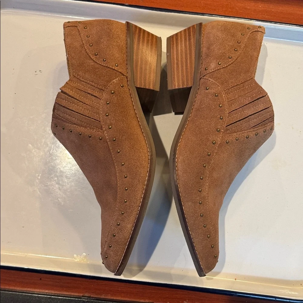 Crown Vintage Women’s Pecan Cow Suede Shoe Boots - Picture 8 of 16